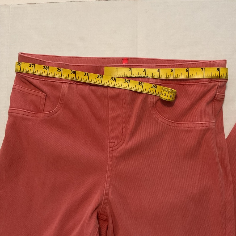 Spanx Women’s Jeanish Ankle Leggings Coral Red - Picture 6 of 10